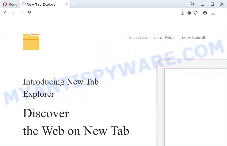 New Tab Explorer