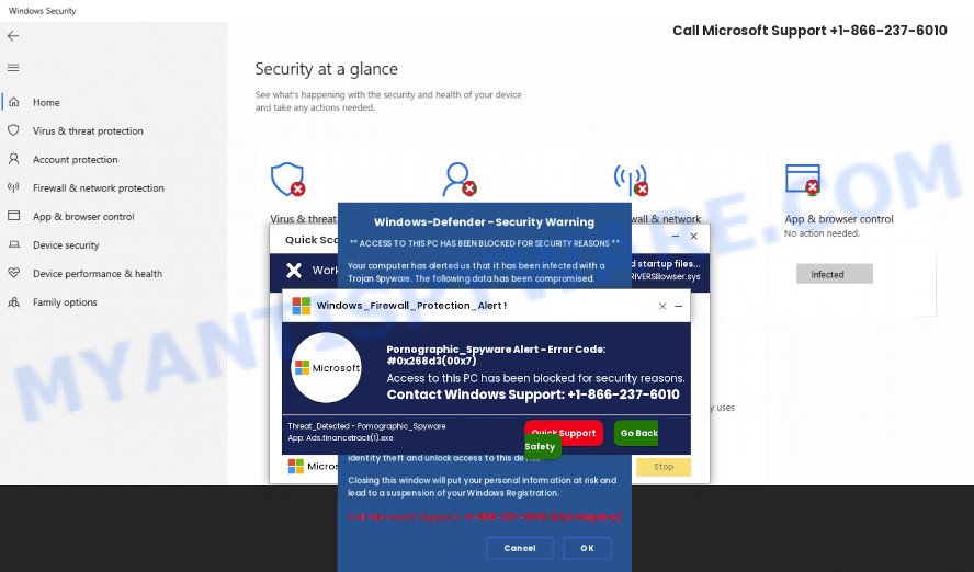 Access to this pc has been blocked for security reasons SCAM