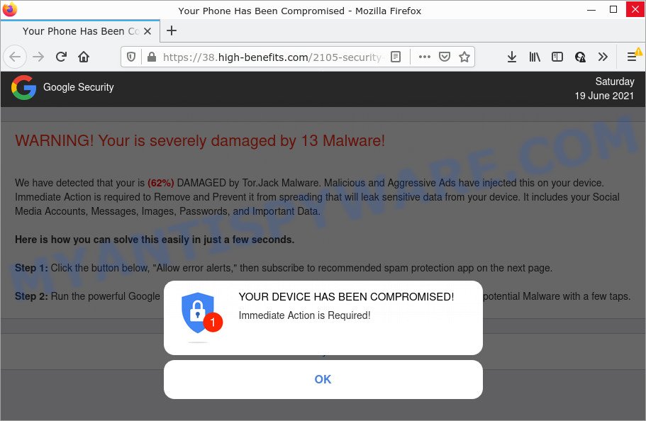 Your Chrome is severely damaged by 13 Malware SCAM