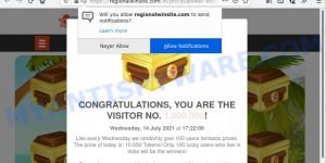 CONGRATULATIONS YOU ARE THE VISITOR NO. 1.000.000 scam