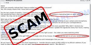 Have you recently noticed that I have e-mailed you EMAIL SCAM