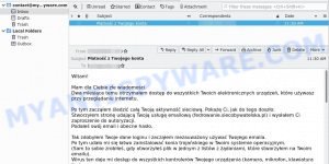 Witam! Mam dla Ciebie złe wiadomości.email scam