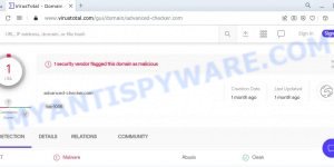 Advanced-checker.com malware