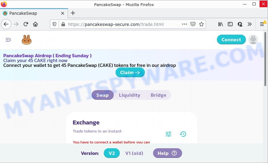 PancakeSwap AirDrop POP-UP scam