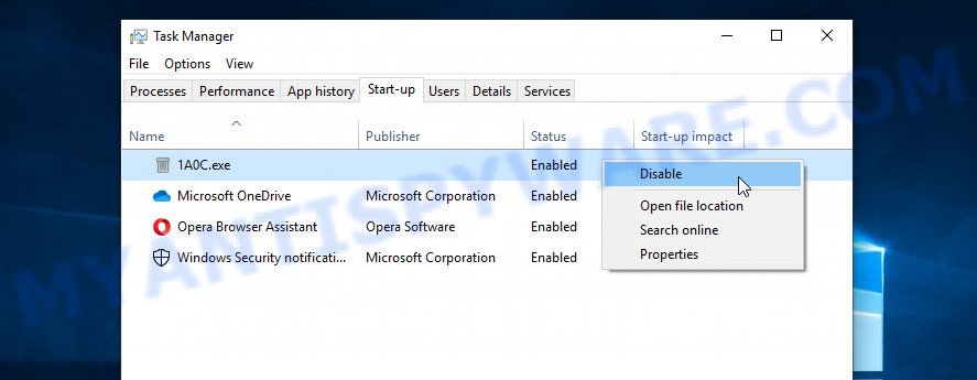 disable Futm startup
