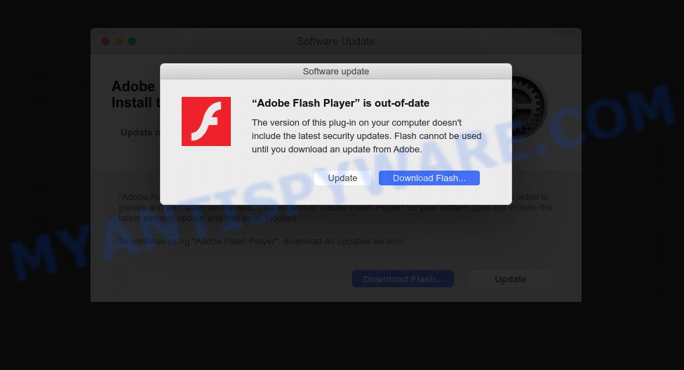 Adobe Flash Player is out of date SCAM