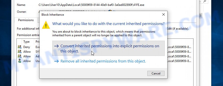 remove Maiv virus 4