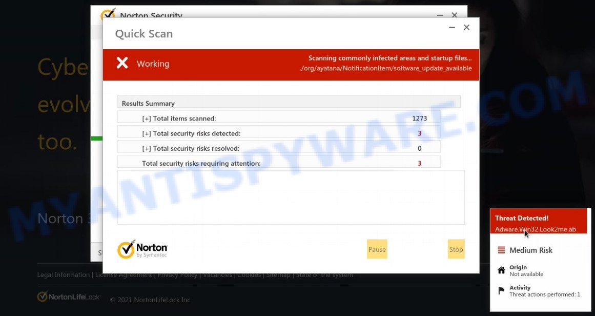 Security24.onlines247.io fake scan