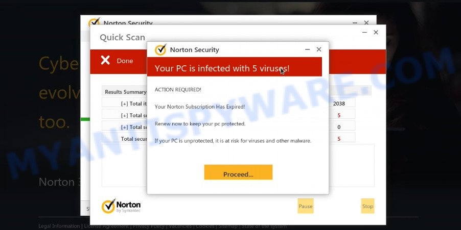 your PC is infected scam