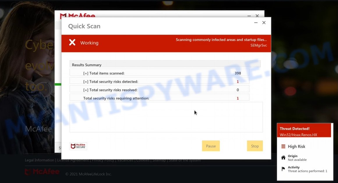 Window-save.com fake system scan