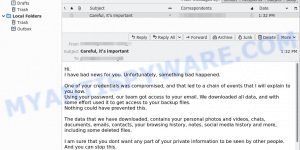 Careful it is important email scam