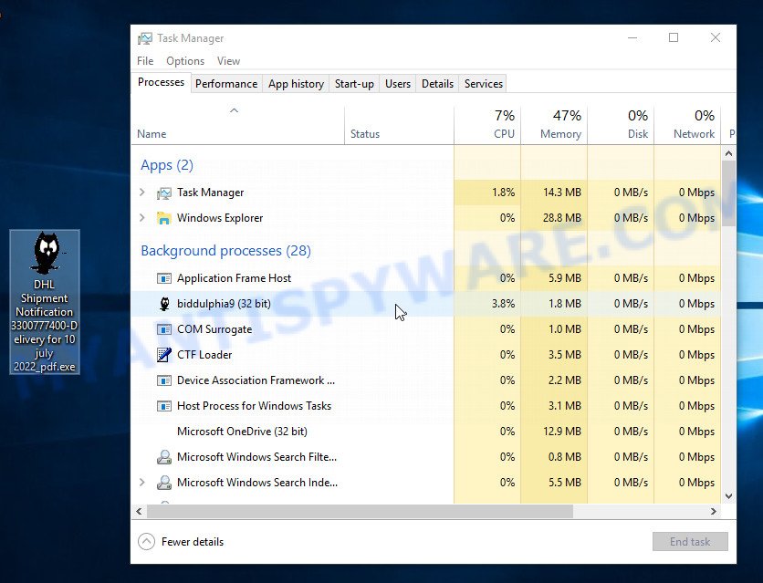 Wacatac trojan virus process