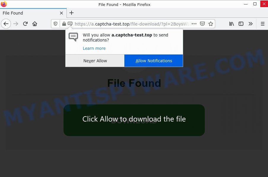 Captcha Test virus