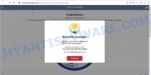 Loyalty Program scam pop-up