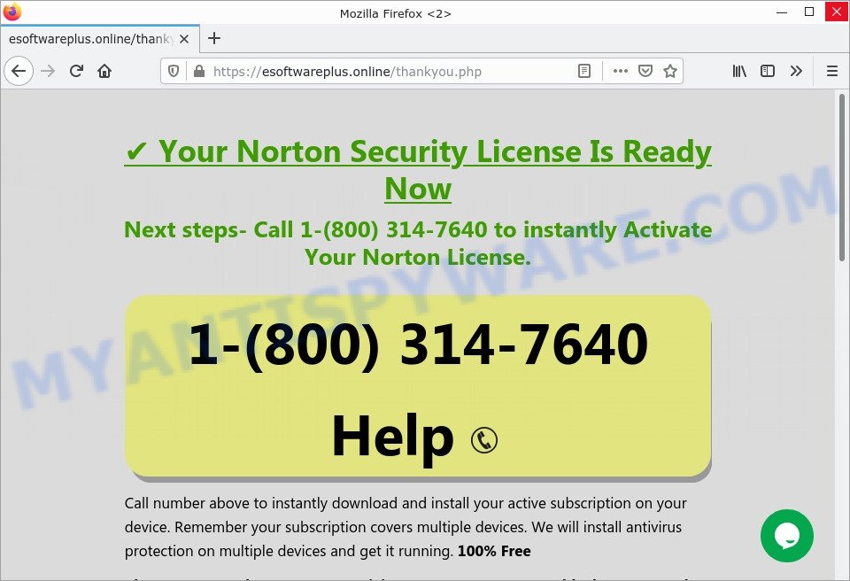 YOU ARE USING WINDOWS With installed Norton scam popup