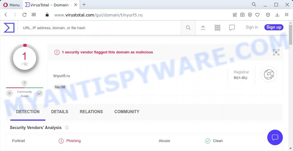 tinyurl5.ru phishing