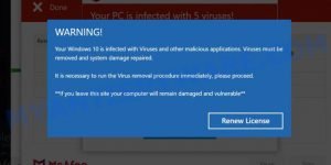 Cleaningupdate.xyz mcafee scam