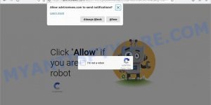Click Allow Advtreviews.com scam