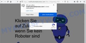 Klicken Sie auf Zulassen, wenn Sie kein Roboter sind SCAM