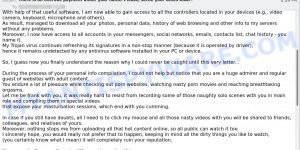 There is an overdue payment under your name. Please... email scam