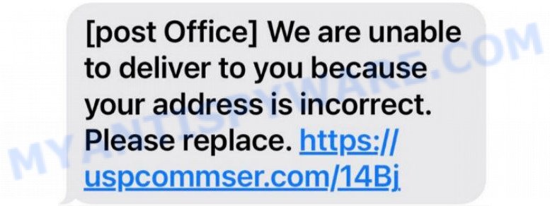 USPS text scam - unable to deliver