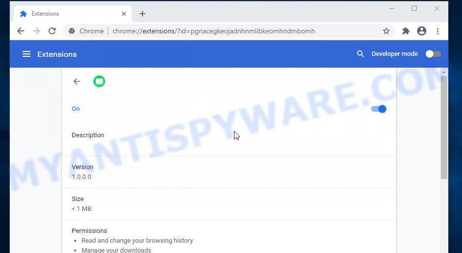 img book browser extension adware