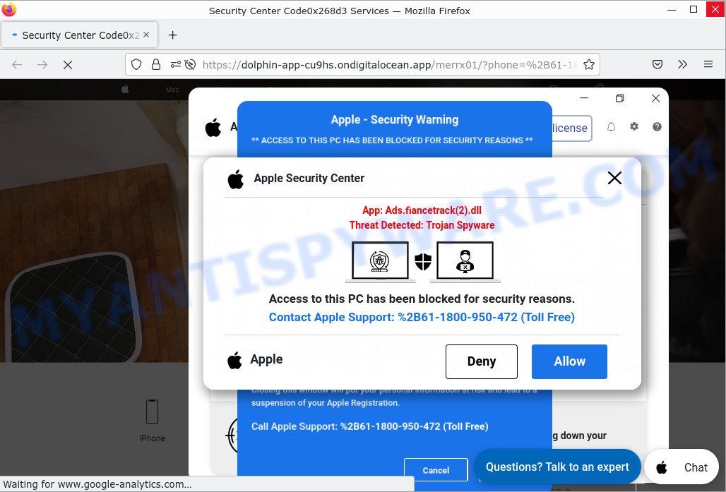 Apple Security Center Scam