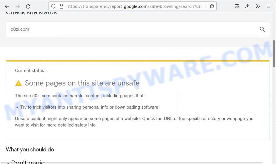 D0zi.com unsafe site