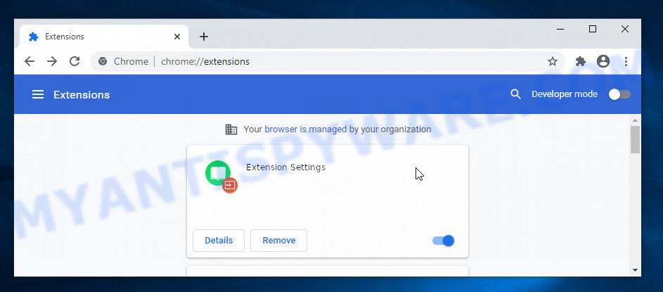 Extension Settings Chrome virus