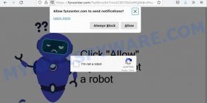 Fyncenter.com Click Allow scam