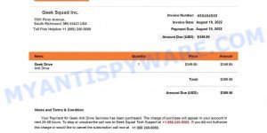 Geek Squad Email Scam - Geek Drive Anti Drive