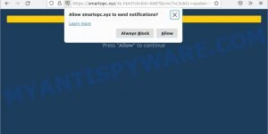 Notification Confirmation Smartopc.xyz scam