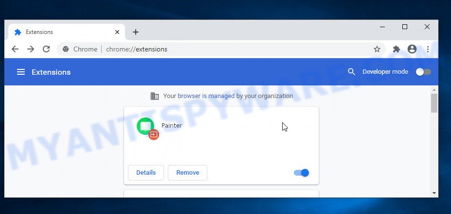 Painter chrome extension virus