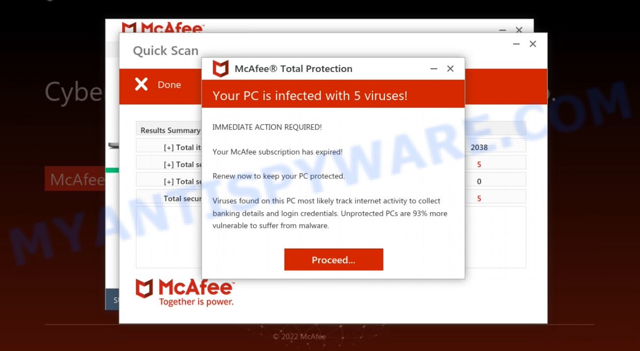Protectdevice.org fake scan results
