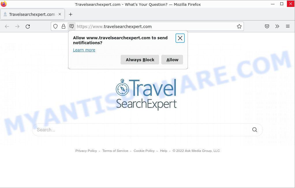 Travelsearchexpert.com hijacker