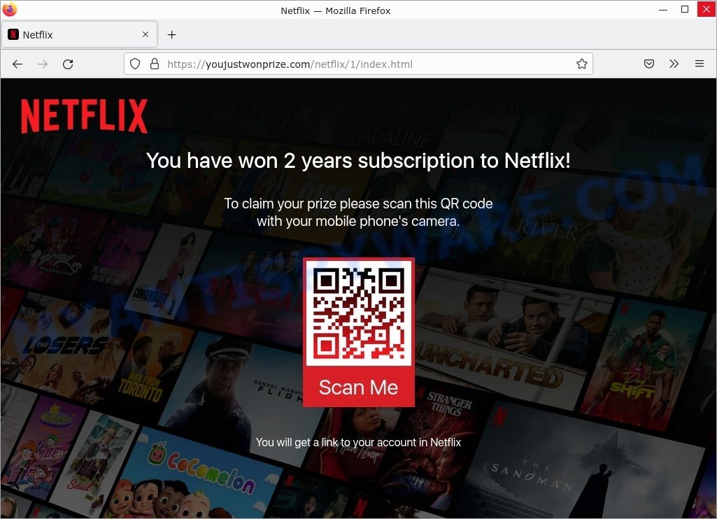 Unwillingsnick.com redirects Netflix SCAM