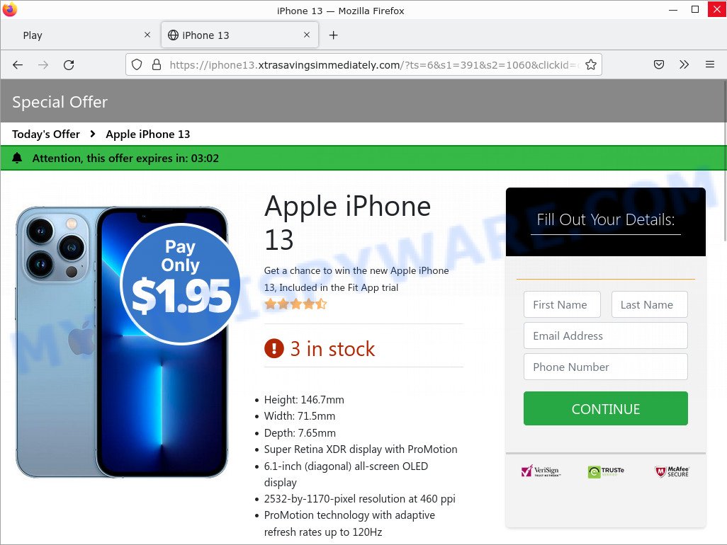 Win new Apple iPhone 13 Scam