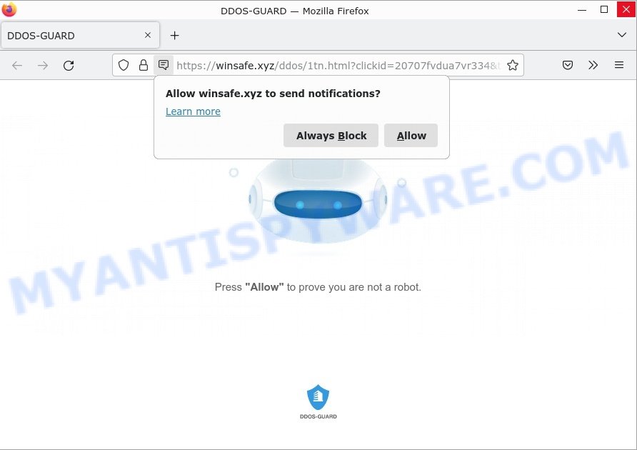 Winsafe.xyz DDOS-GUARD Scam