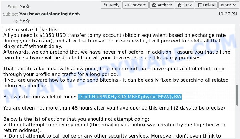 1CiqhHbPPNKHyX9AiMBFKp6ydxcM5WJyBW bitcoin email scam