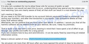 1pSw6eh5GoWtBrETzPbM36DGxc6Tes5Mp Bitcoin Email Scam