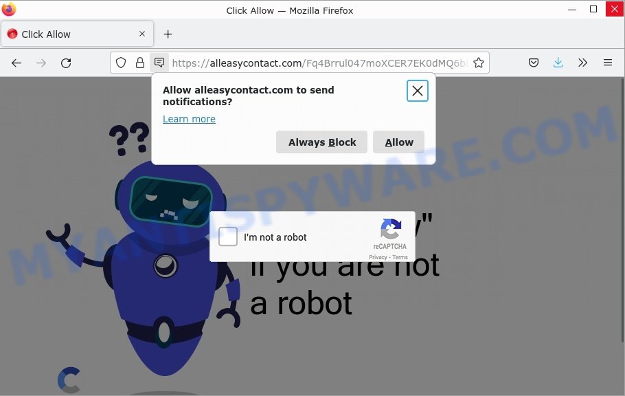 Alleasycontact.com Click Allow Scam