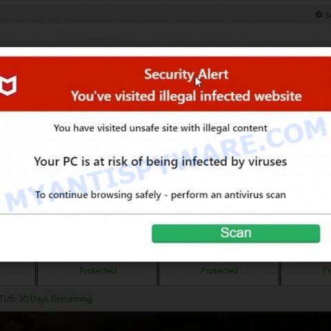Allprotectpc.com McAfee Security Alert Scam