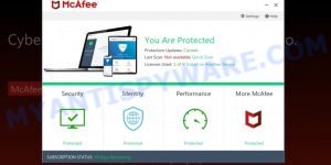 Analysissoftwarecentr.com McAfee Security Alert Scam