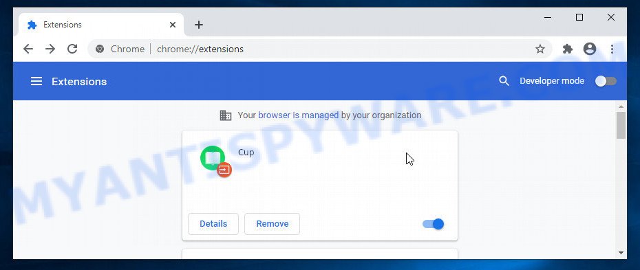 Cup Chrome Extension Virus