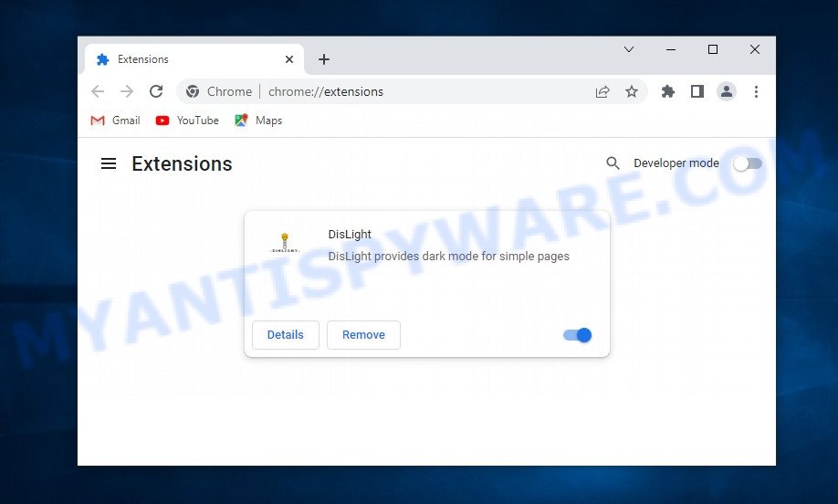 DisLight Browser Extension
