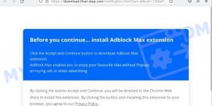 Download-final-step.com Before you continue Scam