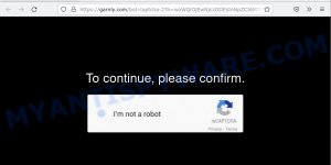 Garnly.com Bot captcha Scam