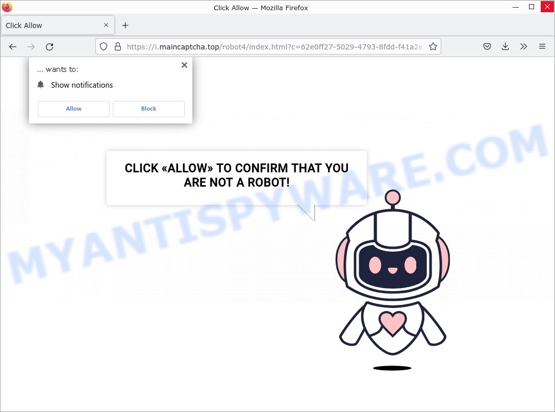 Main Captcha Confirm you are not robot Scam