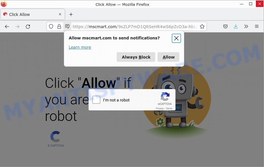 Mscmart.com Click Allow Scam