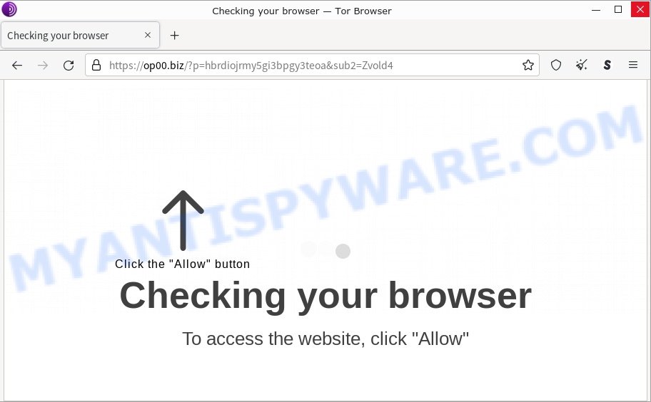 Op00.biz Checking browser Scam